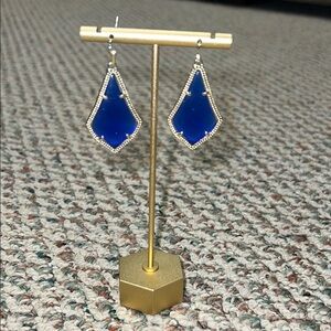 Kendra Scott Blue & Gold Earrings